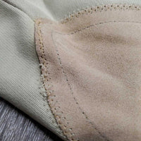 Side Zip Breeches *gc/fair, undone stitching, discolored seat & legs, older, v.puckered/wavy seams
