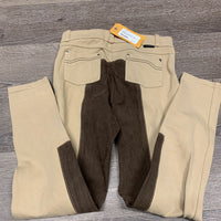 JUNIORS Full Seat Breeches *vgc, mnr hair, pills & rubs
