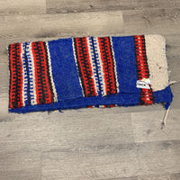 Thick Double Woven Western Saddle Blanket *fair, mnr dirt, hair, snags, tears
