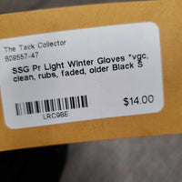 Pr Light Winter Gloves *vgc, clean, rubs, faded, older
