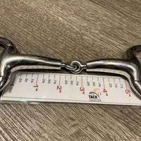 Thick Hvy Eggbutt Bit, rotating center *vgc, clean, stains, rubs, scratches/chews
