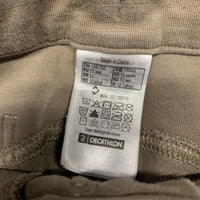 JUNIORS Cotton Euroseat Breeches *gc, faded, seam puckers, mnr unstitched edge
