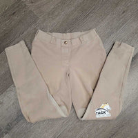 Hvy Cotton Euroseat Breeches *gc, faded, rubs, pills, seam holes & repairs
