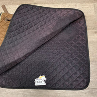 Quilt Dressage Baby Saddle Pad, piping, tabs *gc, clean, mnr hair, vpilly, rubs, faded
