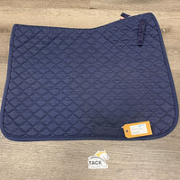 Quilt Dressage Baby Saddle Pad, tabs *vgc, mnr hair, dirt pilly, rubs, fading
