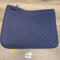 Quilt Dressage Baby Saddle Pad, tabs *vgc, mnr hair, dirt pilly, rubs, fading
