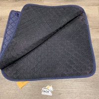 Quilt Dressage Baby Saddle Pad, tabs *vgc, mnr hair, dirt pilly, rubs, fading
