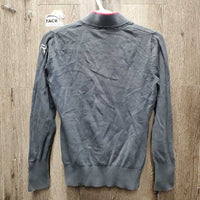 Fleece Jacket, zipper *fair, faded, pilly, clumpy, cuffs: frayed & rubs
