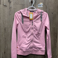 Light Jacket, Zipper, Hood *gc, seam puckers, pills, rubs
