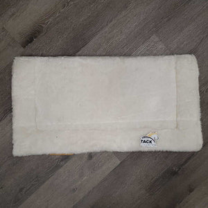 Fleece Foam Center Western Saddle Pad *vgc, clean, mnr stains, hair, mnr clumpy fleece