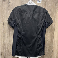 SS Sun Show Shirt, magnetic collar, mesh sides & sleeves *fair, older, dingy, seam puckers
