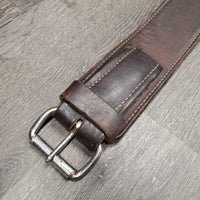 Thick Double Stitched Leather Rear Cinch with Connector *gc, dirt, stains, scuffs, creases, rubs
