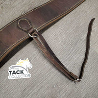 Thick Double Stitched Leather Rear Cinch with Connector *gc, dirt, stains, scuffs, creases, rubs
