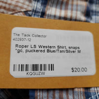 LS Western Shirt, snaps *gc, puckered
