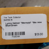 Lycra Helmet "Mermaid* *like new
