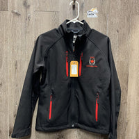 Soft Shell Jacket, Fleece Lining, Zipper "CET" *vgc, mnr subs, seam puckers, mnr rubs
