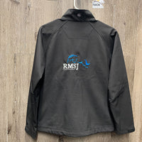 Soft Shell Jacket, Fleece Lining, Zipper "CET" *vgc, mnr subs, seam puckers, mnr rubs
