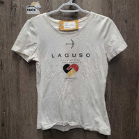 SS T-Shirt "Laguso Equestrian Performance" *gc, mnr hair, pits, faded
