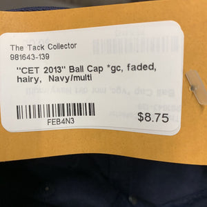 "CET 2013" Ball Cap *gc, faded, hairy