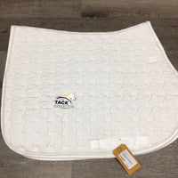 Quilt Jumper Saddle Pad, 1x piping *vgc, v. mnr stains, cut tabs
