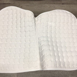 Quilt Jumper Saddle Pad, 1x piping *vgc, v. mnr stains, cut tabs