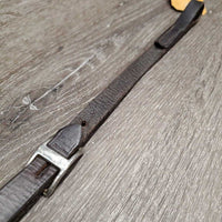 Narrow Flat Standing Martingale Attachment, conway buckle, snap *gc, clean, xholes, creases
