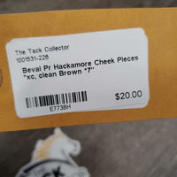Pr Hackamore Cheek Pieces *xc, clean
