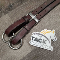 Thick Adjustable Running Martingale Attachment, buckle *vgc, clean, stiff, residue, discolored, mnr scraped edges
