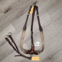 Elastic Breastplate, Running Martingale Attach, snaps *gc/vgc, clean, rubs, mnr dirt/residue, stiff, dry, thin fleece edges, xholes
