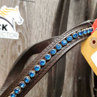 Rsd Padded Bridle, Crank, Bling Browband *vgc, mismatched, No Flash, clean, residue, dirty seams
