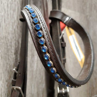 Rsd Padded Bridle, Crank, Bling Browband *vgc, mismatched, No Flash, clean, residue, dirty seams
