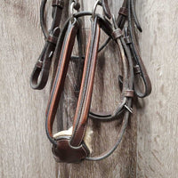 Rsd Padded Figure 8 Bridle, Rsd Rubber Reins *gc, clean, dry, stiff, residue, faded, tight keepers, rubs, dents
