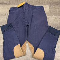 Euroseat Breeches *gc, v.faded, v.pilly, seam puckers
