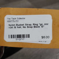 Nylon Bucket Strap, Ring *gc, mnr rust & hair, No Snap