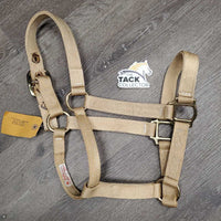 Thick Nylon Halter *vgc, clean, mnr stains & rubs, glue residue, older
