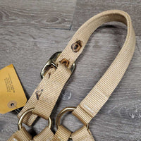 Thick Nylon Halter *vgc, clean, mnr stains & rubs, glue residue, older
