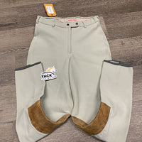Ribbed Breeches *gc, older, v.mnr unstitched seam, shrunk knees
