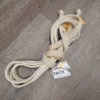 Wide Braided Nylon Cord Western Loop Reins *gc, clean, rubs, dingy, stains, twists, rubs
