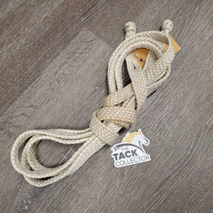 Wide Braided Nylon Cord Western Loop Reins *gc, clean, rubs, dingy, stains, twists, rubs