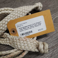 Wide Braided Nylon Cord Western Loop Reins *gc, clean, rubs, dingy, stains, twists, rubs
