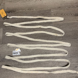 Braided Nylon Cord Horsemanship Line *gc, rubs, stains, gunk, mnr frays & snags, dingy