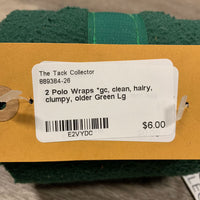 2 Polo Wraps *gc, clean, hairy, clumpy, older
