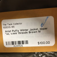 Puffy Winter Jacket, zipper *xc, v.mnr threads
