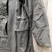 Full Length Oilskin - Slicker *gc, dirty, rubs, older, v.tiny hole
