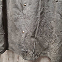 Full Length Oilskin - Slicker *gc, dirty, rubs, older, v.tiny hole
