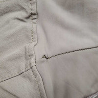 Euroseat Breeches *vgc, undone seam stitching, thread, discolored seat & legs, seam puckers, ?shrunk
