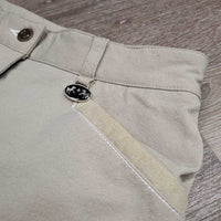 Euroseat Breeches *vgc, undone seam stitching, thread, discolored seat & legs, seam puckers, ?shrunk
