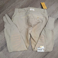 Euroseat Breeches *vgc, undone seam stitching, thread, discolored seat & legs, seam puckers, ?shrunk
