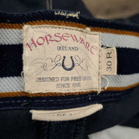 Denim Wuroseat Breeches *gc/fair, seam puckers, faded, pills, rubs, popped seam, seat: rubs & thin
