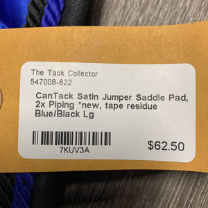 Satin Jumper Saddle Pad, 2x Piping *new, tape residue